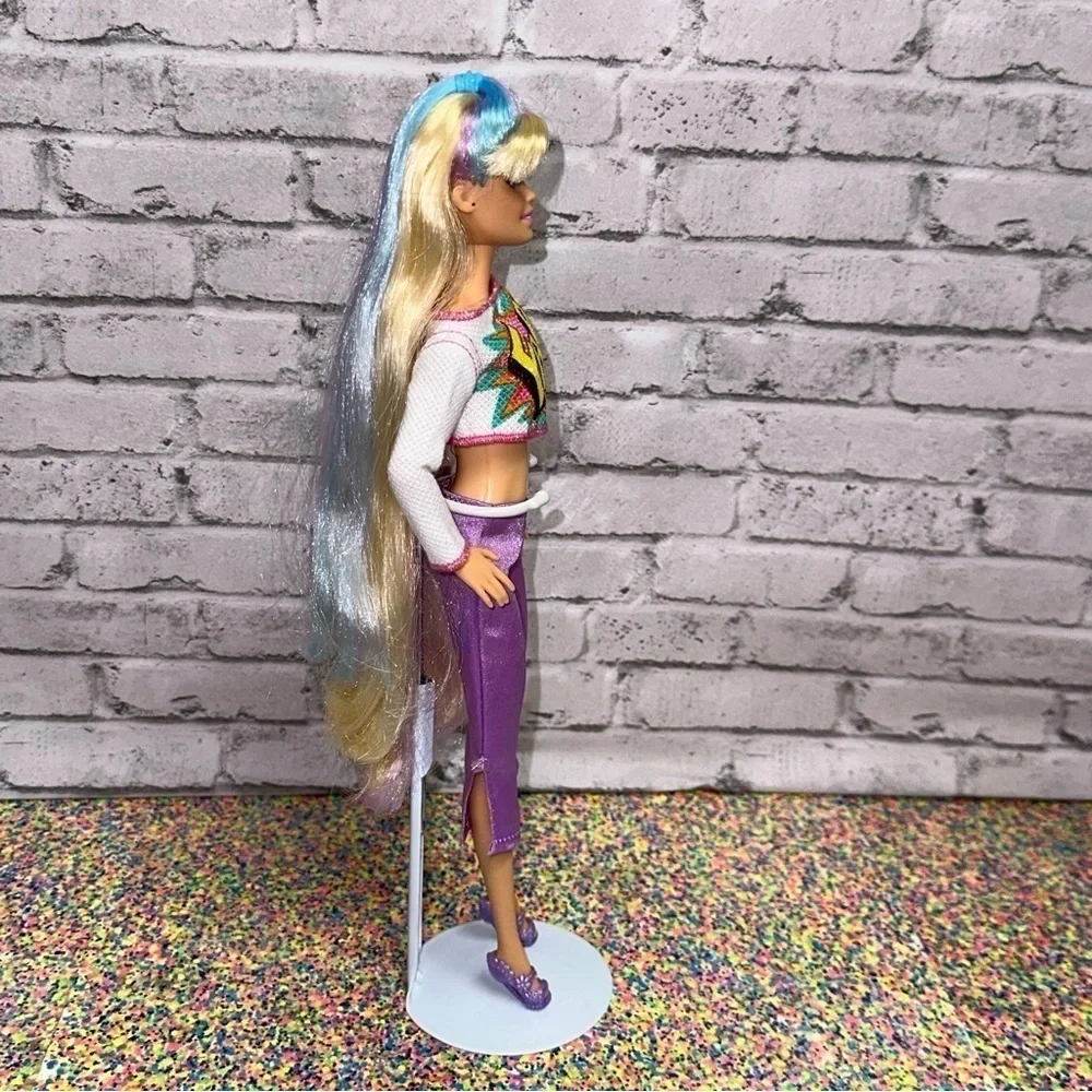 Barbie Totally Hair Fashion Doll HCM88 Long Hair Blonde Blue Purple Restyled